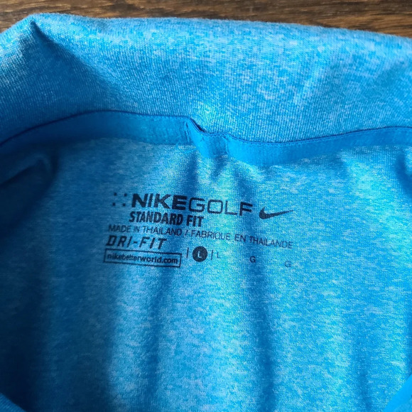 Nike golf polo shirt Men's sz.L blue - Picture 3 of 6